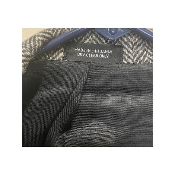 VINTAGE Tweed Sport Coat Mens 40R Brown Gray Herringbone Wool Lambs Wool Blend - Picture 9 of 12